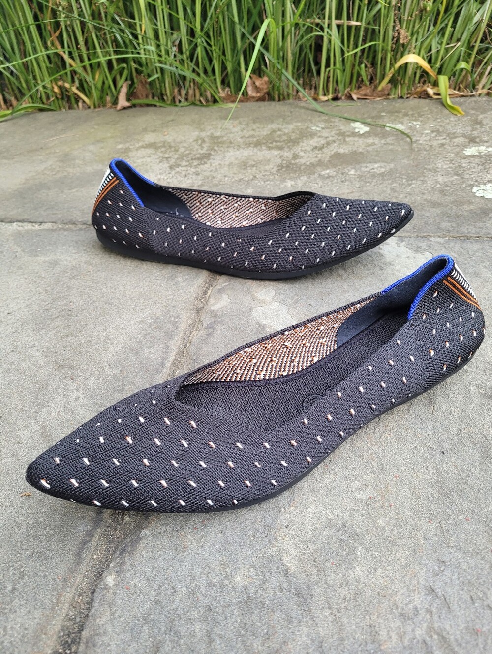 Rothys Ivory Polka Dot The Point Flats